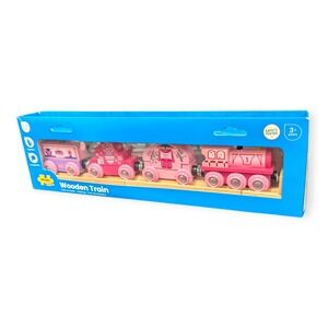 Bigjigs Rail Pink Princess Wooden Train Set BJR101 New in Box